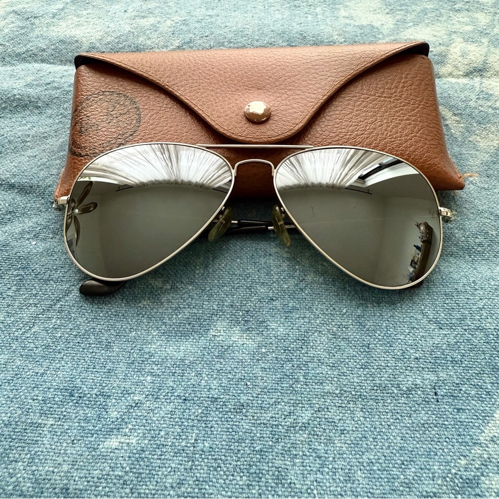 Ray-Ban Silver Aviator Sunglasses